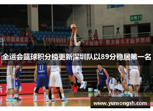 全运会篮球积分榜更新深圳队以89分稳居第一名